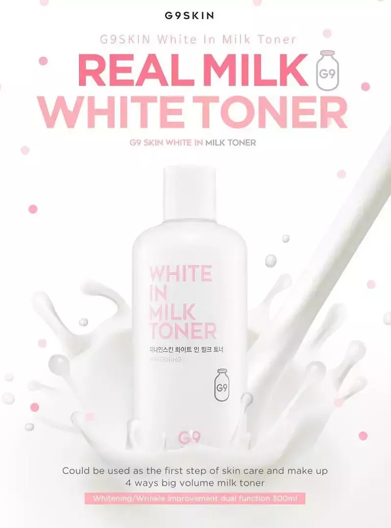 G9SKIN, White In Milk Toner, toner cu lapte, 300 ml