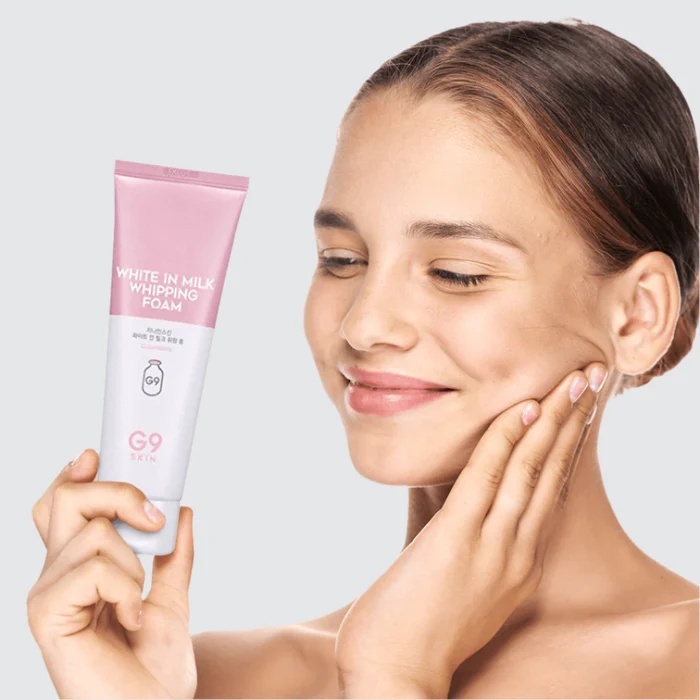 G9SKIN, White In Milk Whipping Foam, ser pentru față, 120 ml