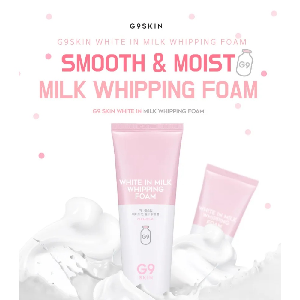 G9SKIN, White In Milk Whipping Foam, ser pentru față, 120 ml - 3 | YEO