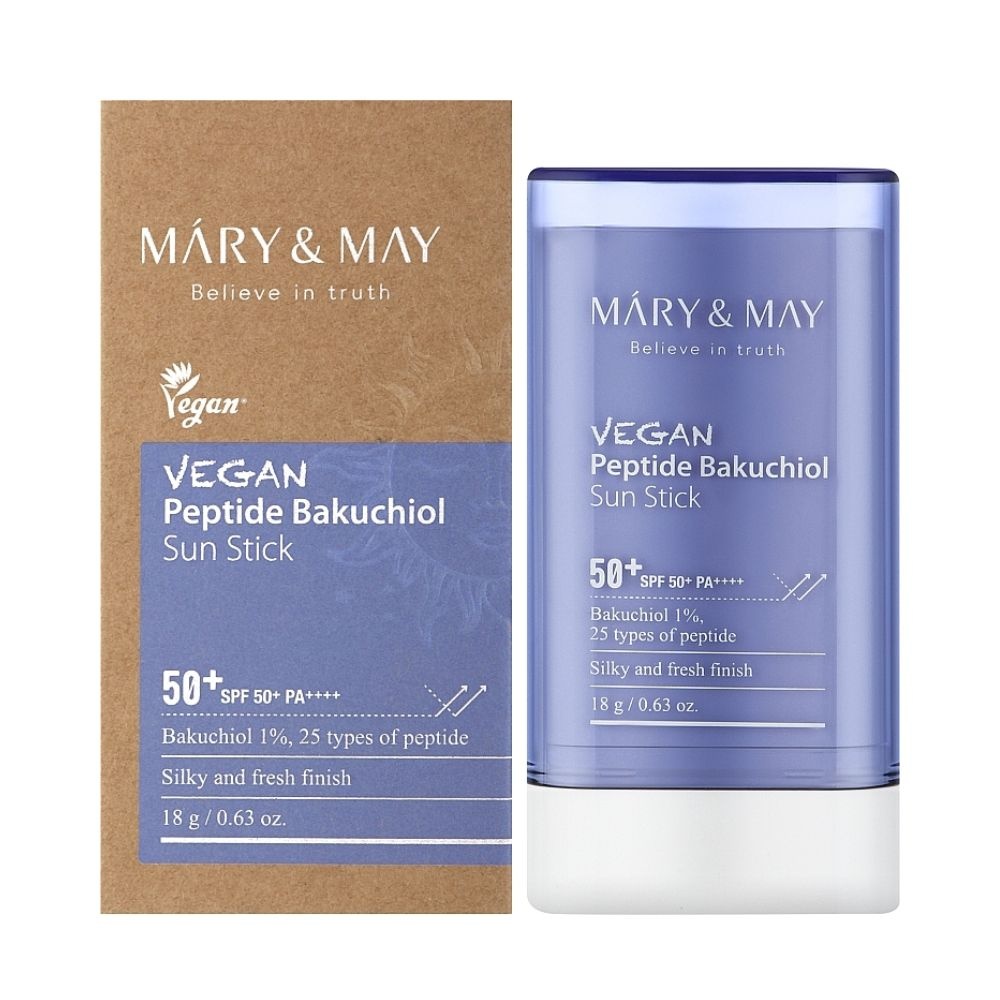 Mary&May, Vegan Peptide Bakuchiol Sun Stick SPF50+, baton cu SPF si peptide, 18 g - 1 | YEO