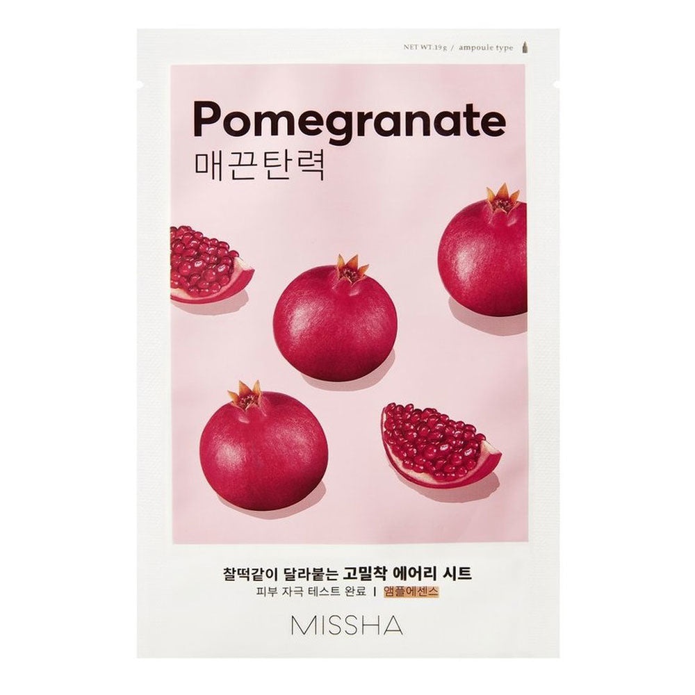 MISSHA, Airy Fit Sheet Mask (Pomegranate), mască airy fit - rodie , 19 g