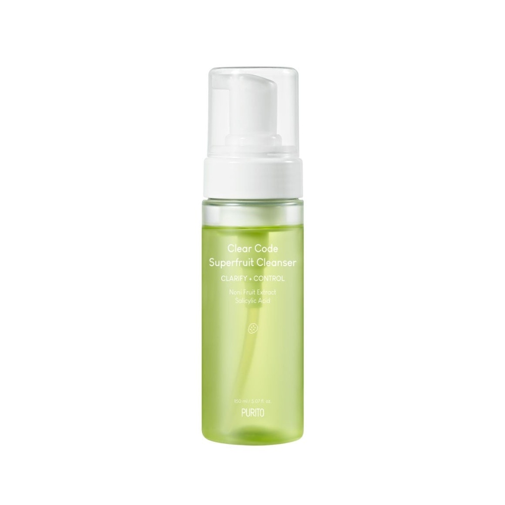 PURITO SEOUL, Clear Code Superfruit Cleanser, spuma de curatare, 150 ml