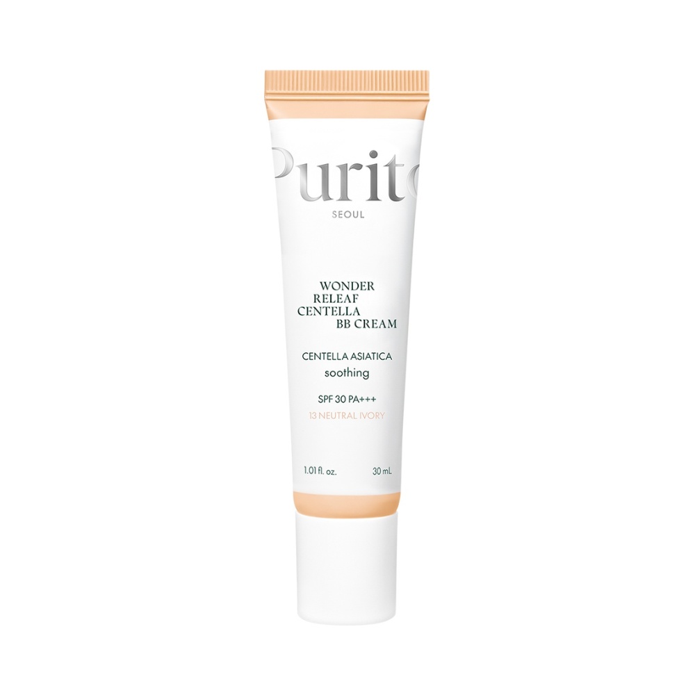 PURITO SEOUL, Wonder Releaf Centella BB Cream, #13 Neutral Ivory, crema bb hidratanta, 30 ml