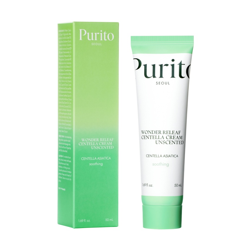 PURITO SEOUL, Wonder Releaf Centella Cream Unscented, crema pentru ten , 50 ml - 1 | YEO