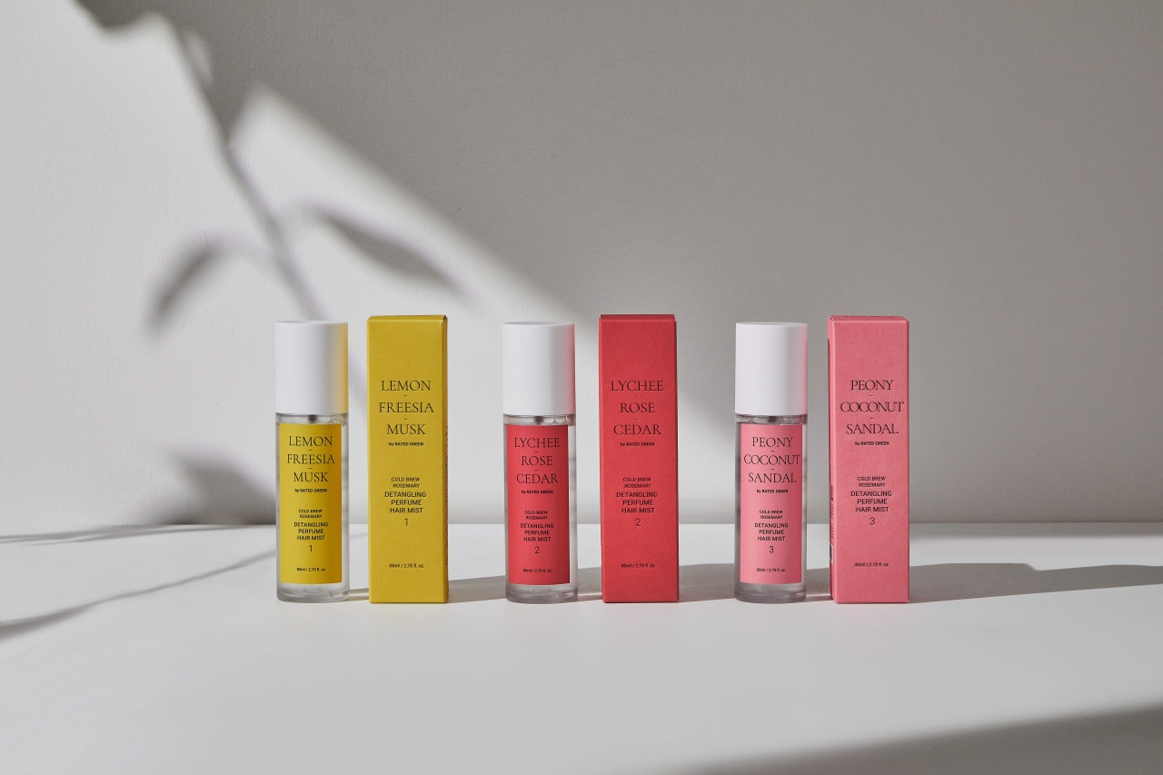 Rated Green, Detangling Perfume Hair Mist 01 (Lemon-Freesia-Musk), spray pentru descurarea părului, 80 ml - 3 | YEO