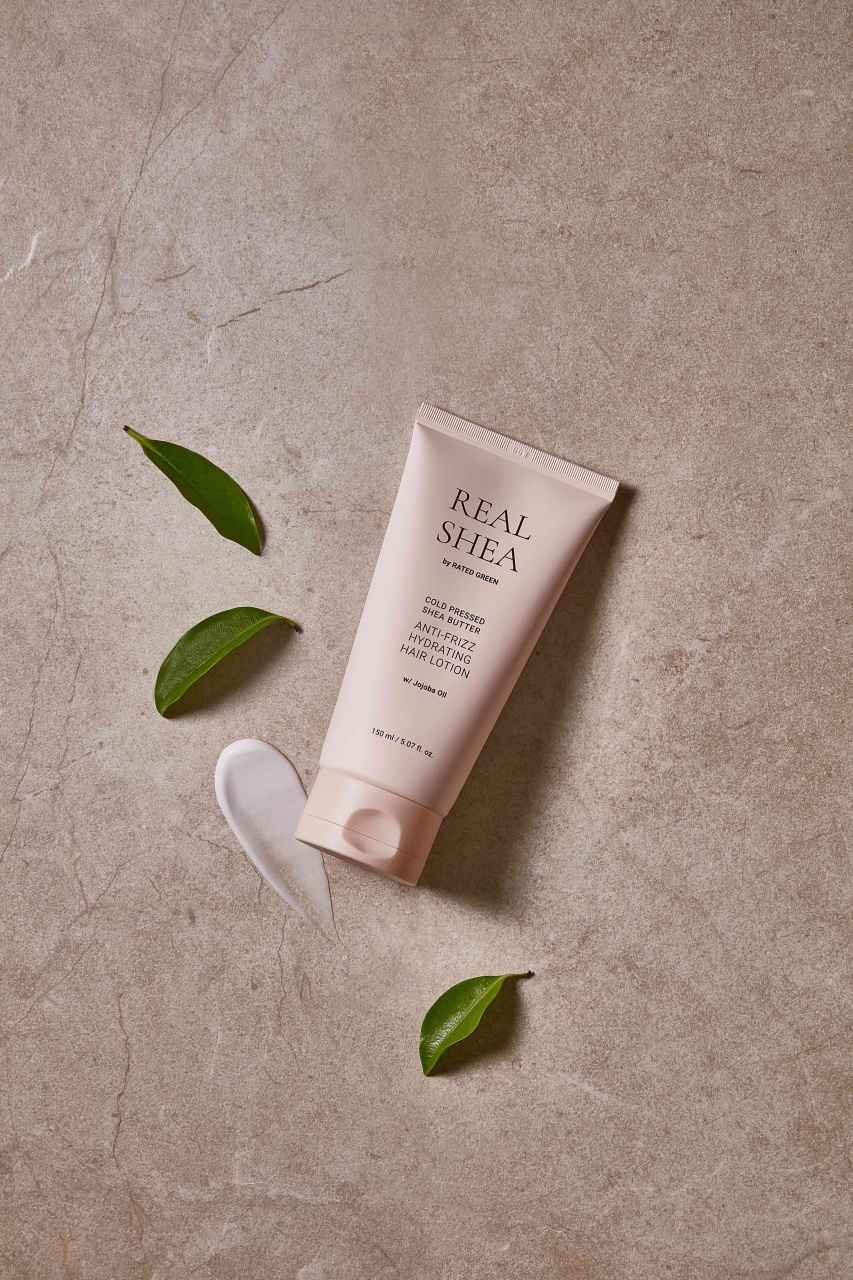 Rated Green, Real Shea Anti-Frizz Hydrating Hair Lotion, loțiune hidratantă pentru păr real shea anti-frizz, 150 ml - 1 | YEO