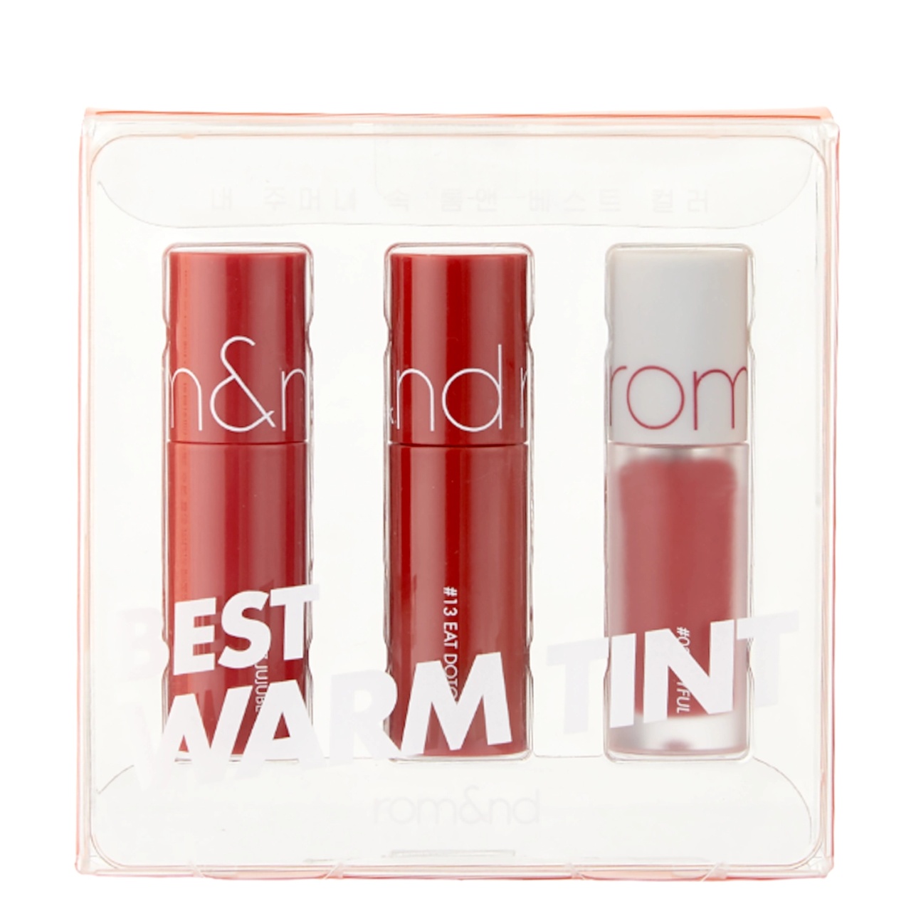 Rom&nd, Best Tint Edition - Lip Tint Set - 01 Warm Tone Pick , nuanțator de buze , 3x2g