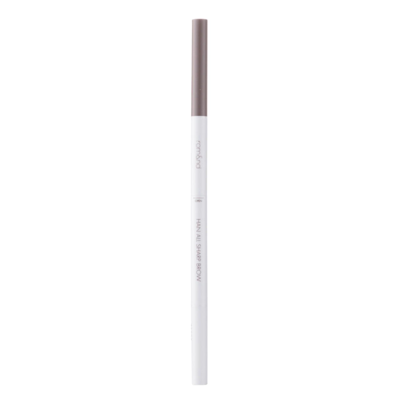 Rom&amp;nd, Han All Sharp Brow - Eyebrow Pencil - W1 Gentle Brown , creion de ochi, 0.24 g