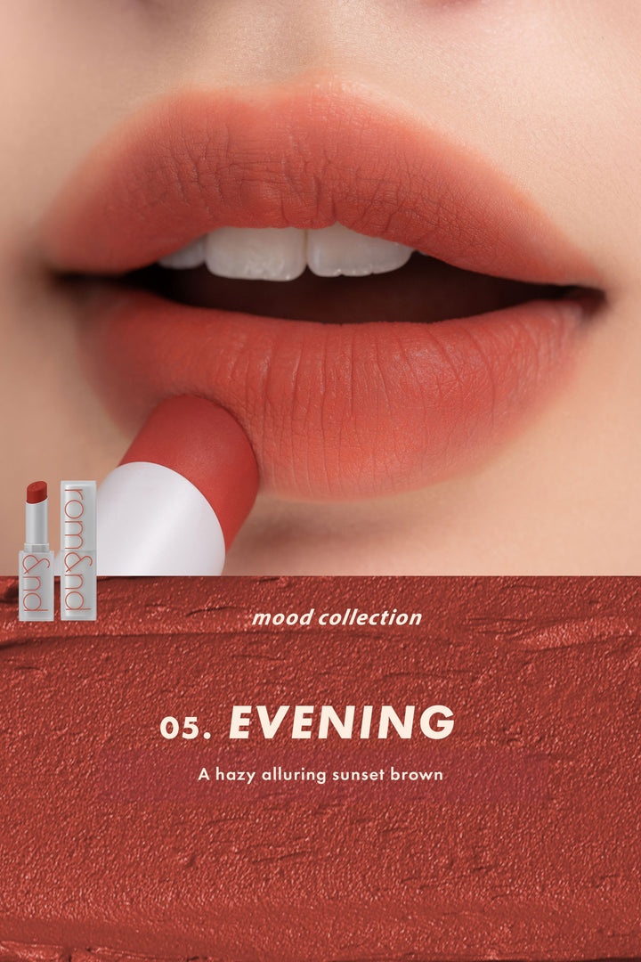 Rom&nd, Zero Matte Lipstick - 05 Evening , ruj de buze mat , 3 g - 1 | YEO