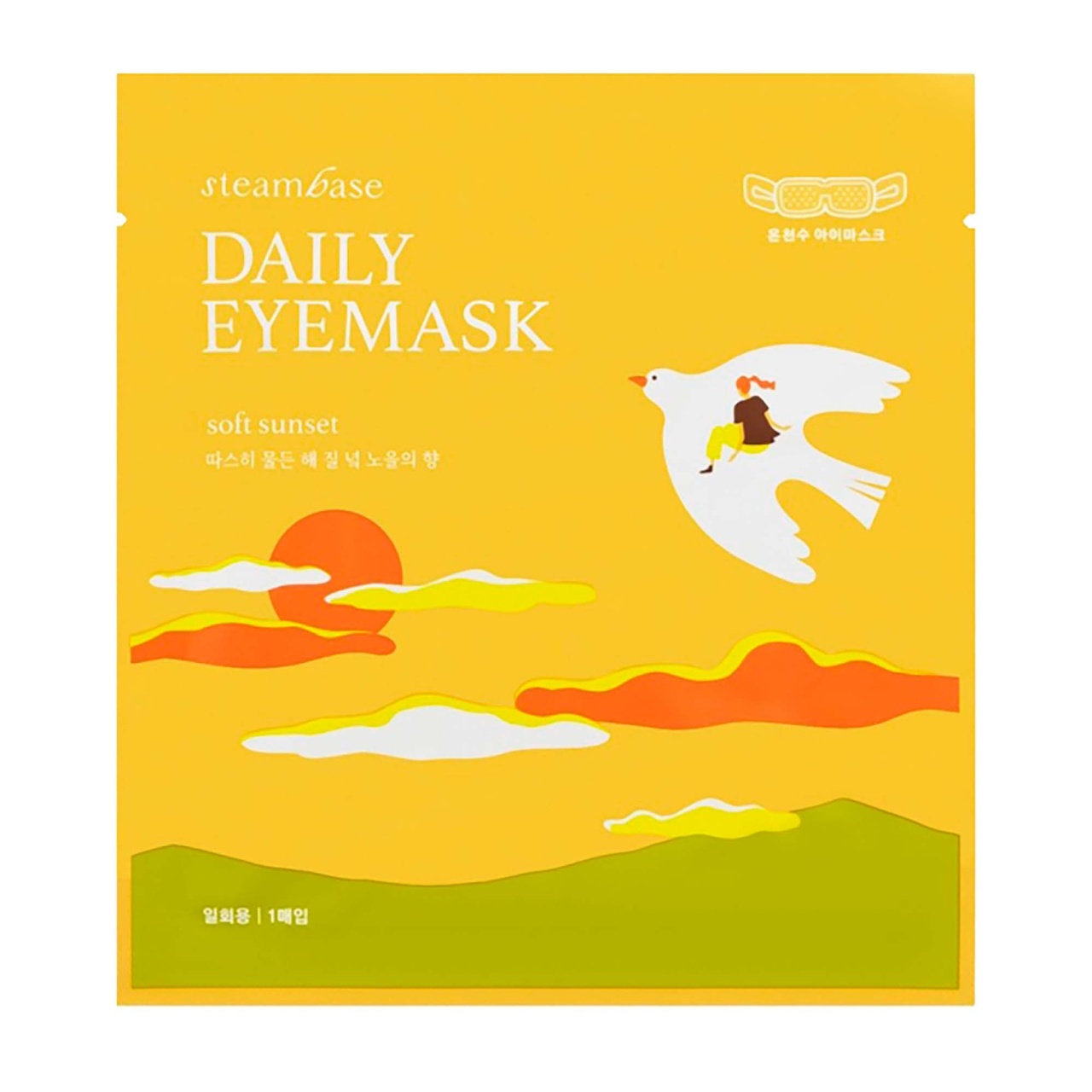 steambase, Daily Eyemask Soft Sunset, mască zilnică pentru ochi, 1 buc