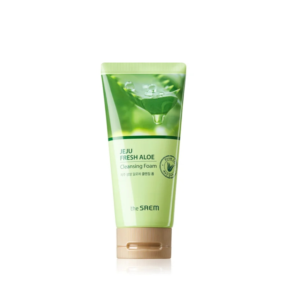 THE SAEM, Jeju Fresh Aloe Cleansing Foam, spumă de curățare cu aloe, 150 ml