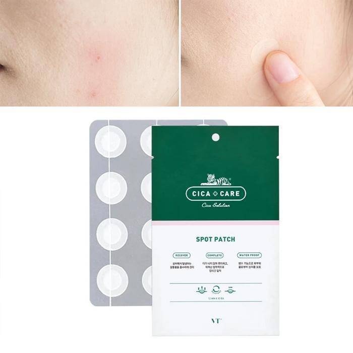 VT COSMETICS, VT Cosmetics Cica Care Spot Patch, plasturi pentru coșuri, 12 buc - 1 | YEO