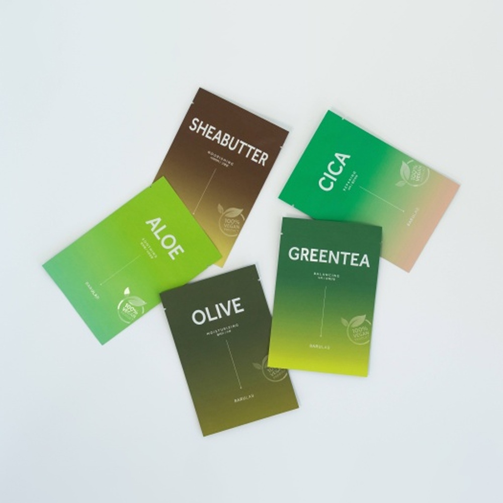 Barulab, The Clean Vegan Mask - Green Tea, mască vegană, 23 g - 2 | YEO