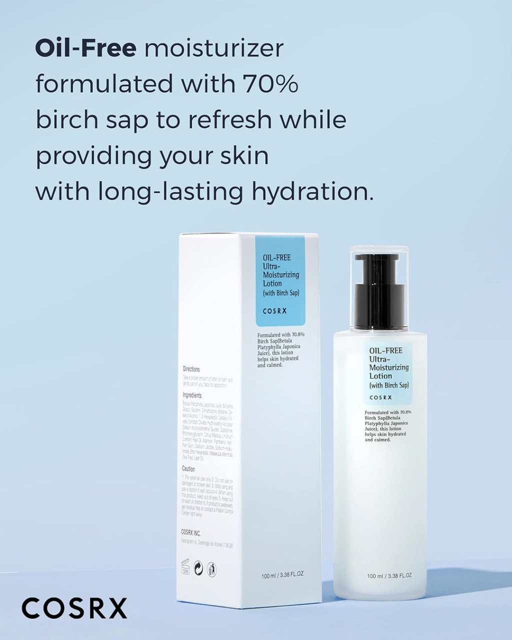 COSRX, Oil-Free Ultra-Moisturizing Lotion, loțiune hidratantă, 100 ml