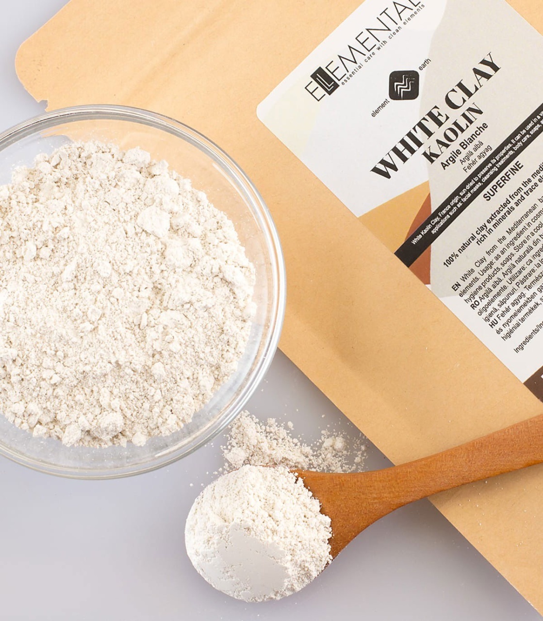 Ellemental, Argilă Albă Caolin, 100 g - 1 | YEO