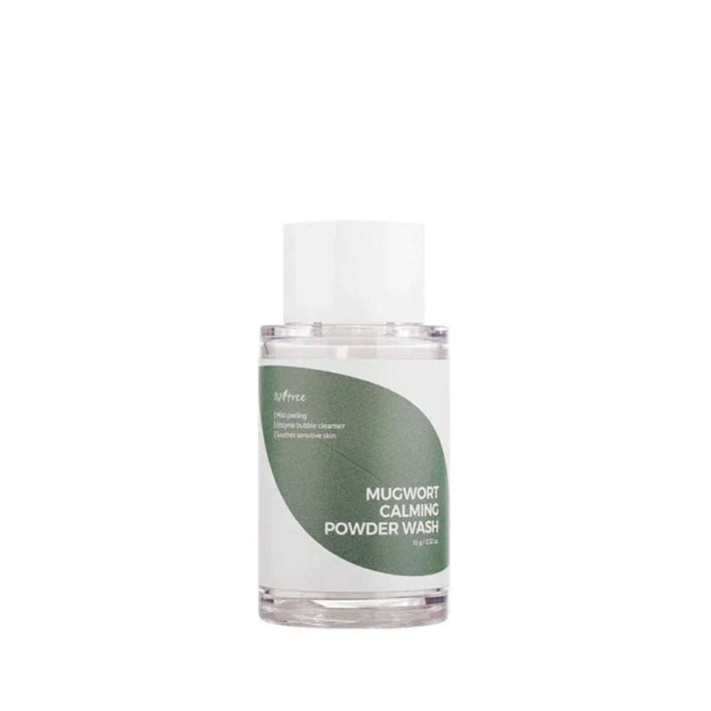 ISNTREE, Mugwort Calming Powder Wash, pudră calmantă de curățare, 15 g