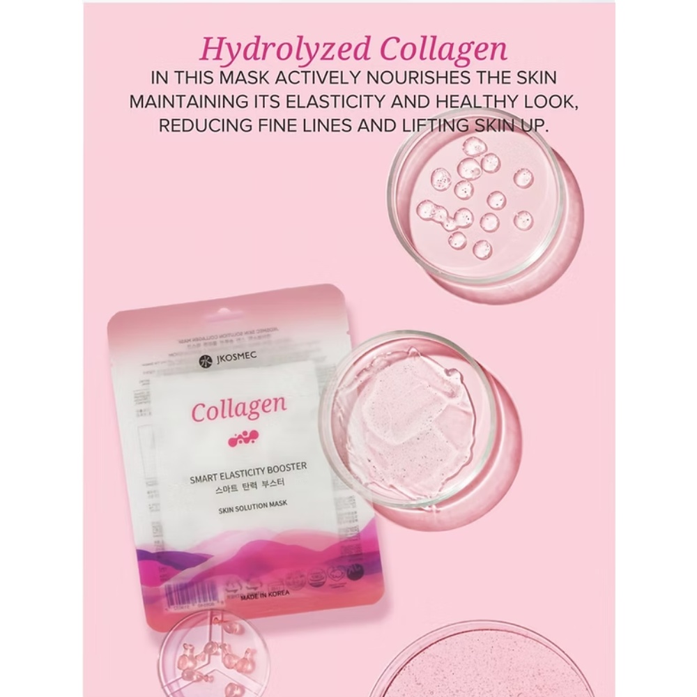 Jkosmec, Skin Solution Collagen Mask, mască cu colagen, 25 ml