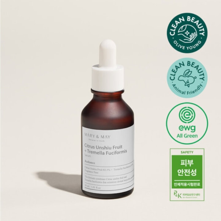 Mary&May, Citrus Unshiu + Tremella Fuciformis Serum, ser cu absorbtie rapida, 30 ml - 2 | YEO