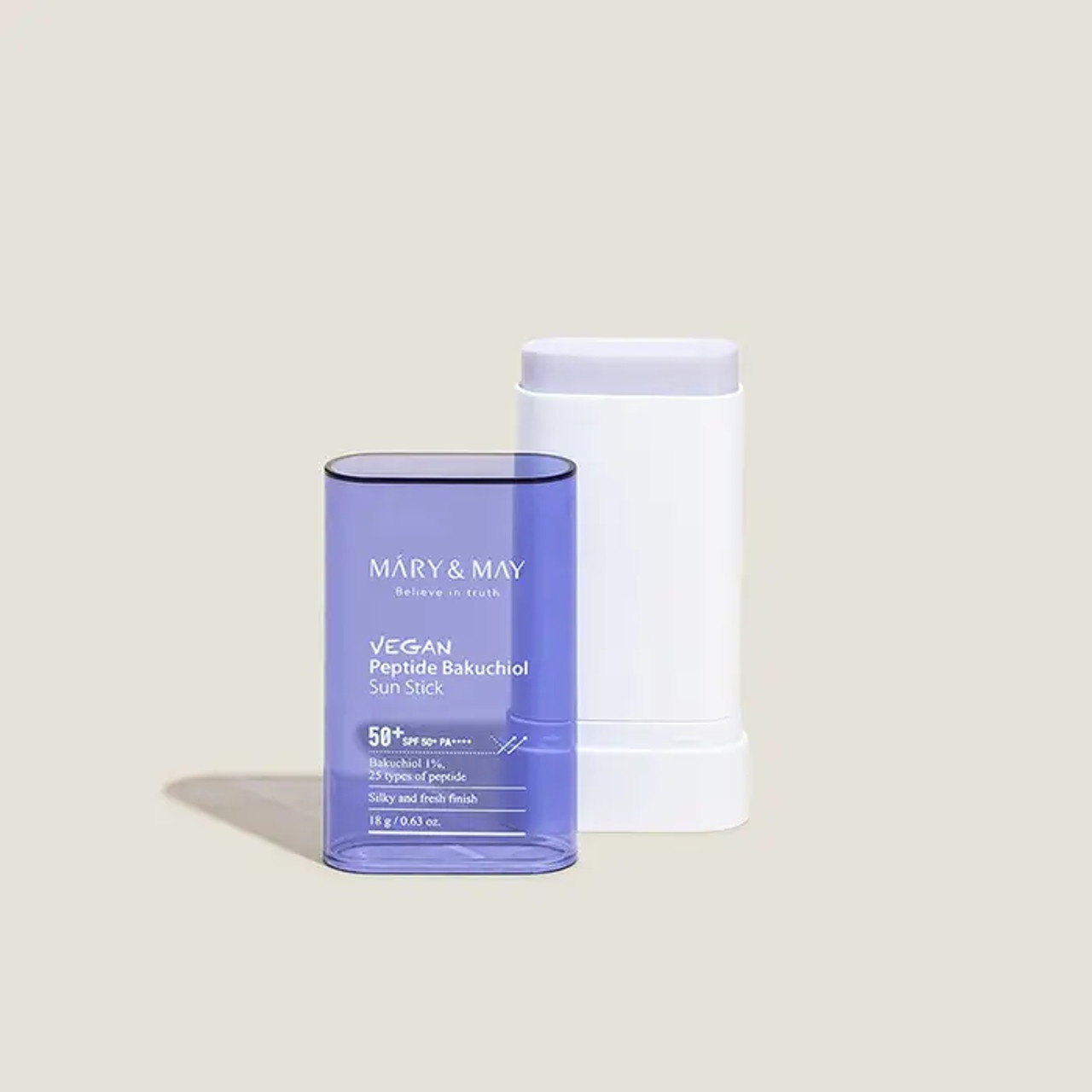 Mary&May, Vegan Peptide Bakuchiol Sun Stick SPF50+, baton cu SPF si peptide, 18 g - 2 | YEO
