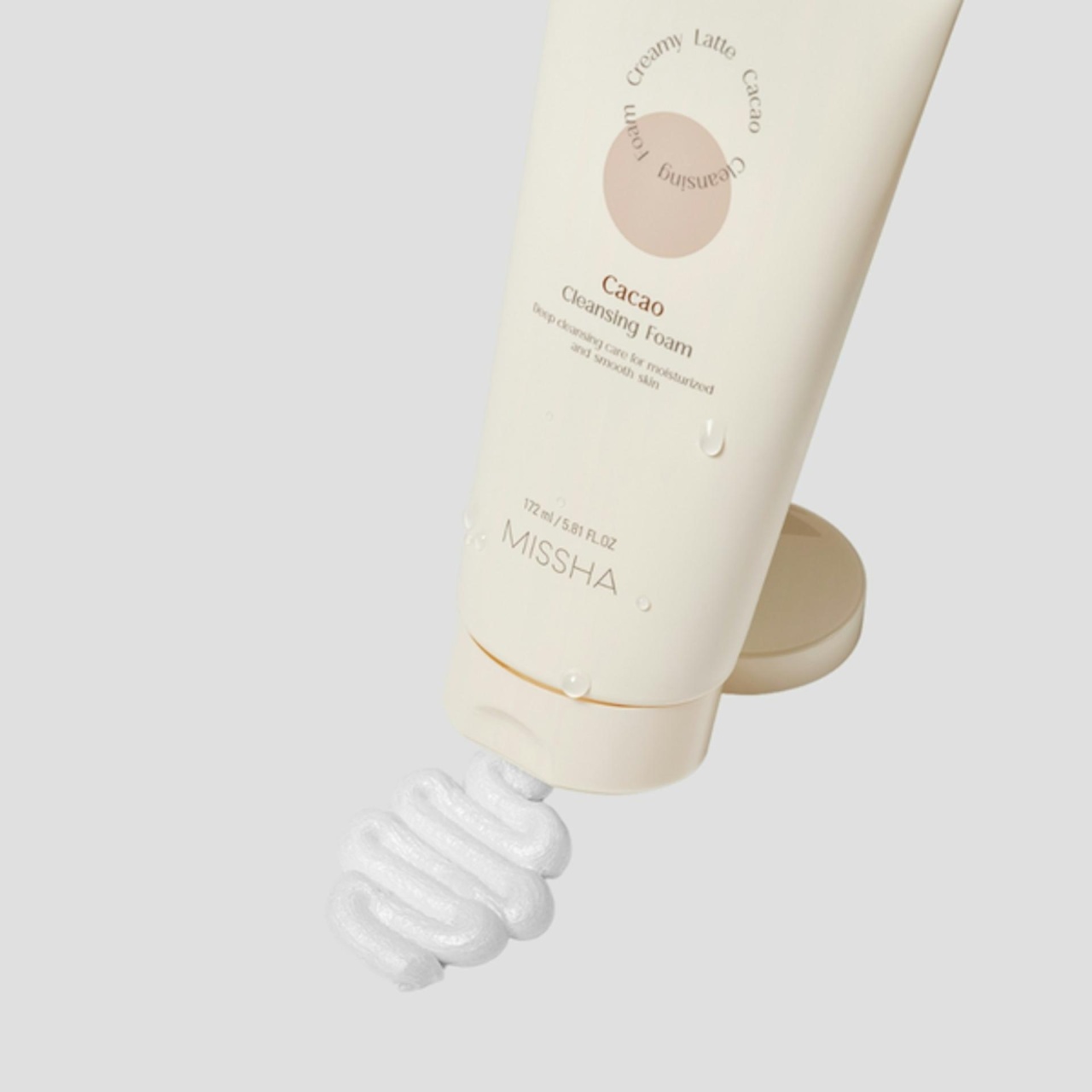 MISSHA, Missha Creamy Latte Cleansing Foam [Chocolate], spumă de curățare tip latte cremos cu cacao, 172 ml - 1 | YEO