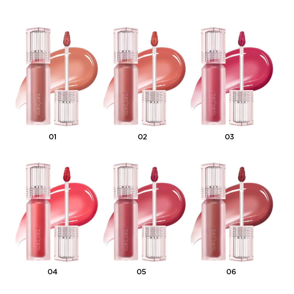 PERIPERA, Water Bare Tint 05 Red Update, luciu de buze, 3.7 g - 3 | YEO