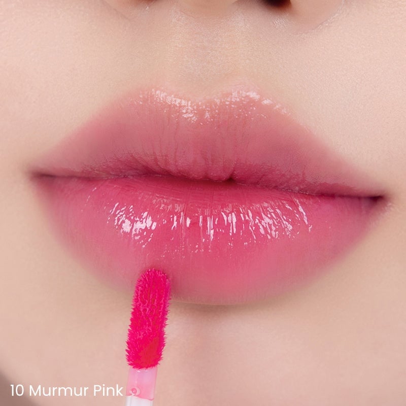 Rom&nd, Dewyful Water Tint - Water Lip Tint - 10 Marble Pink , gloss de buze pentru volum, 5 g - 1 | YEO