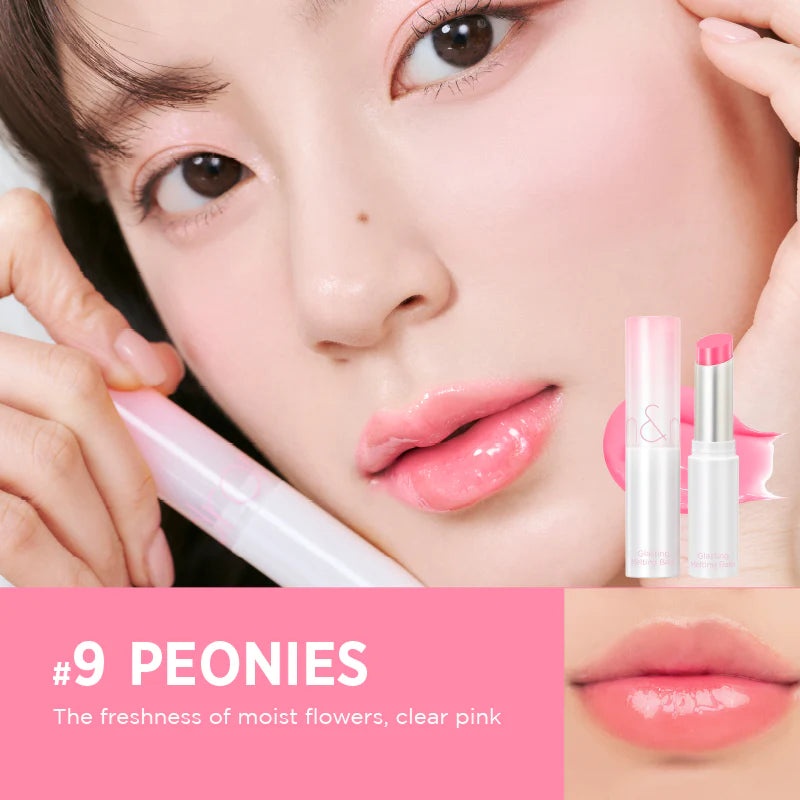 Rom&nd, Glasting Melting Balm - Glossy Lip Balm - 09 Peonies , balsam de buze hidratant cu luciu, 3.5 g - 1 | YEO