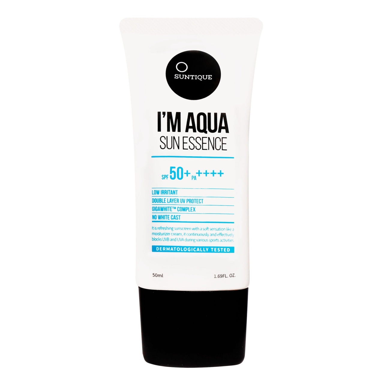 Suntique, I\'M Aqua Sun Essence, cremă cu protecție solară pe bază de apă cu SPF50+ PA++++, 50 ml