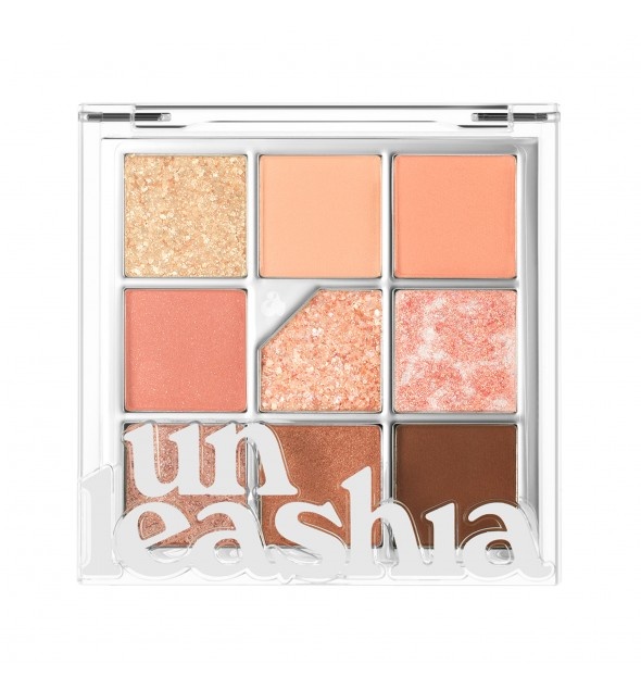 Unleashia, Glitterpedia Eye Palett, N3 ALL OF CORALPINK, paletă pentru ochi, 6,2 g