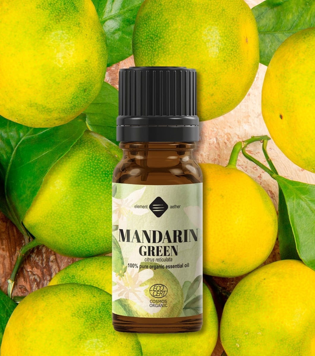 Ellemental, Ulei esențial de Mandarină verde Bio, 10 ml - 1 | YEO