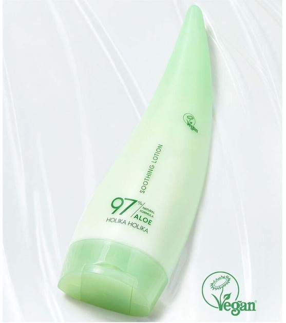 HOLIKA HOLIKA , Aloe Natural Formula 97% Soothing Lotion, loțiune calmantă cu 97% aloe vera, 240 ml - 1 | YEO
