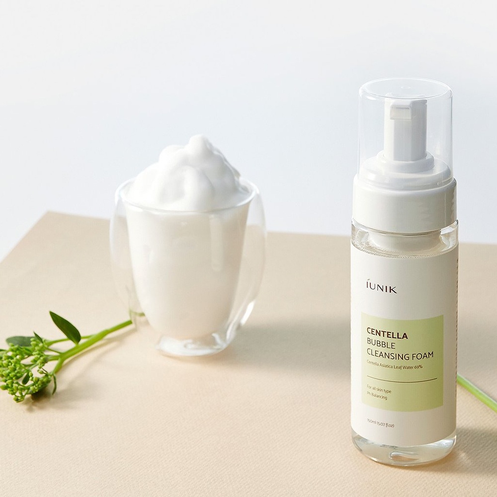 IUNIK, Centella Bubble Cleansing Foam, spuma de curatare, 150 ml - 1 | YEO