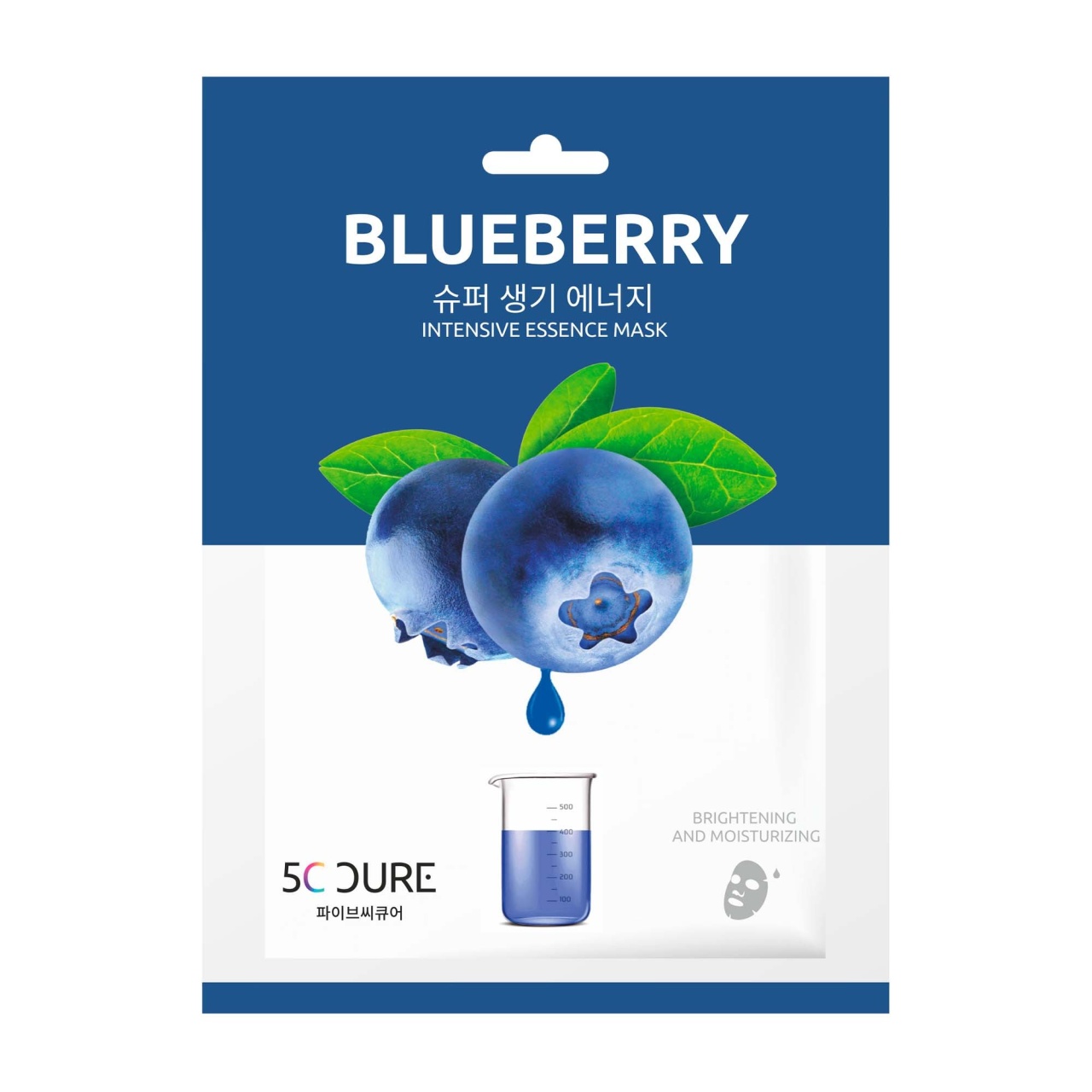 Jkosmec, Blueberry Intensive Essence Mask, mască intensă cu esență de afine, 25 ml