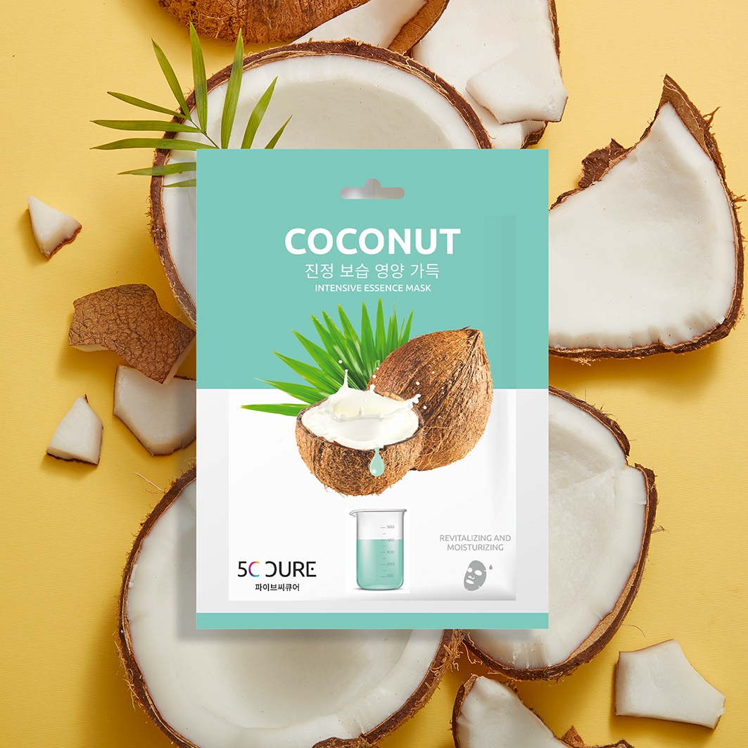 Jkosmec, Coconut Intensive Essence Mask, mască intensă cu esență de cocos, 25 ml