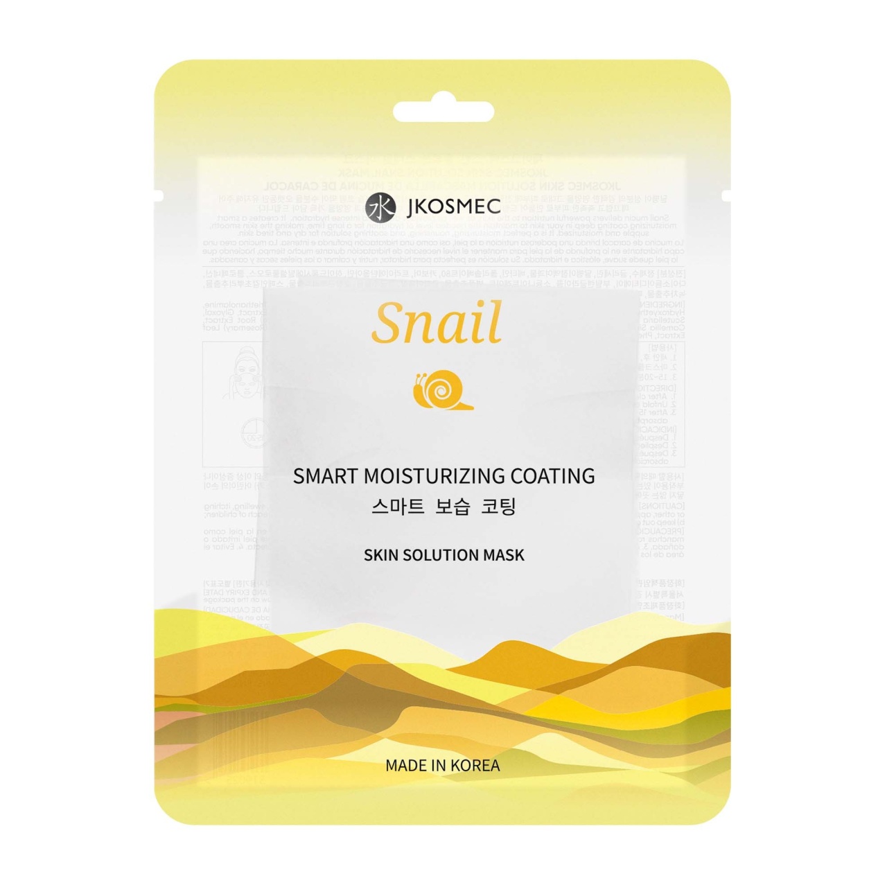 Jkosmec, Skin Solution Snail Mask, mască cu melc, 25 ml