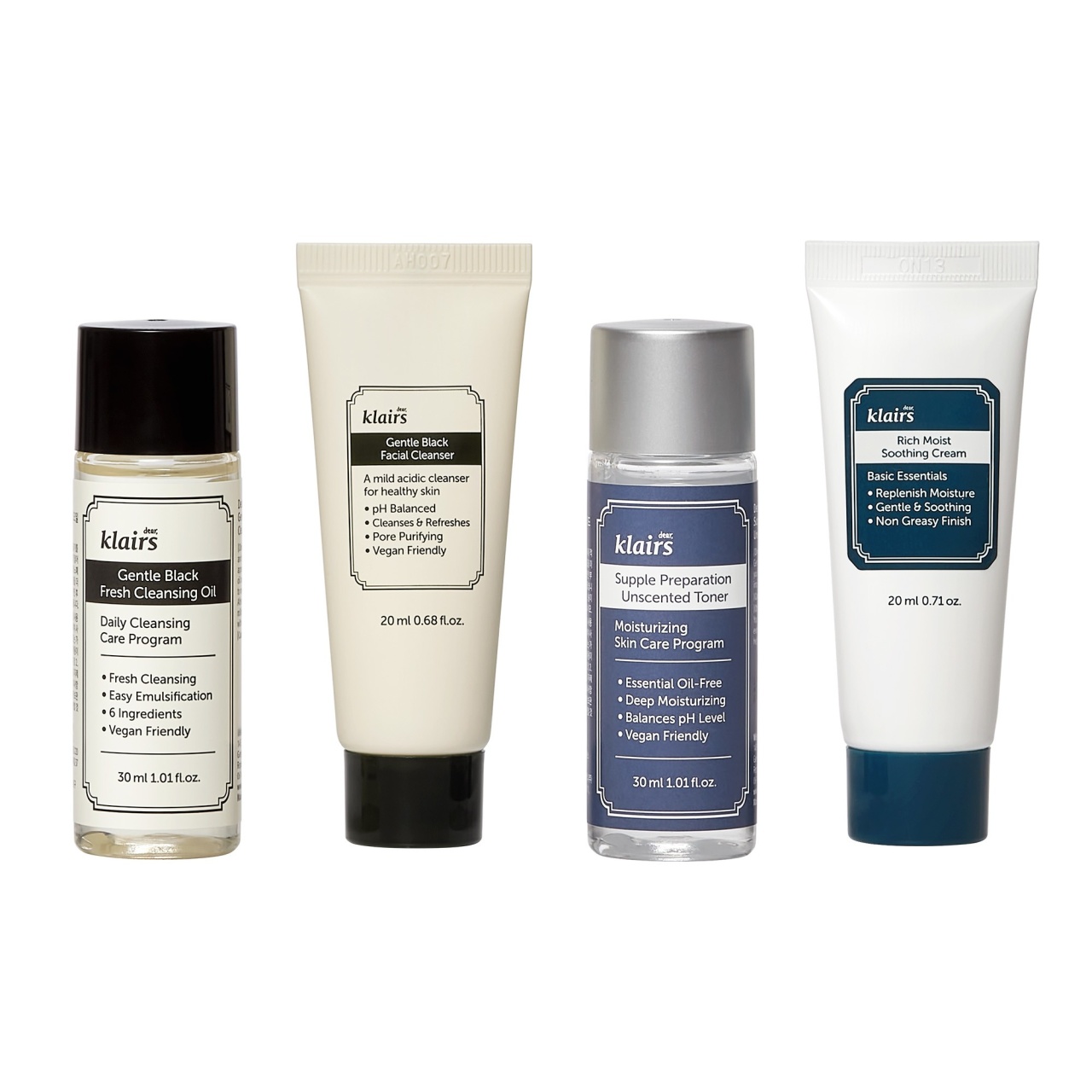 Klairs, Skincare Trial Kit, set de încercare pentru îngrijirea pielii, set - 2 | YEO