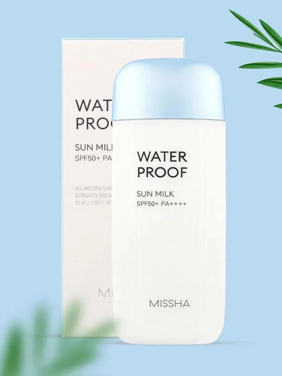 MISSHA, All Around Safe Block Waterproof Sun Milk SPF 50+ PA+++, lapte impermeabil cu protecție solară ridicată, 70 ml - 2 | YEO