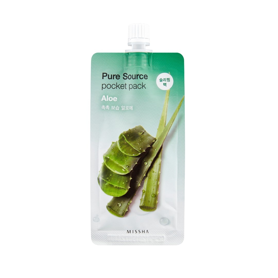 MISSHA, Pure Source Pocket Pack (Aloe), pachet de buzunar cu aloe , 10 ml
