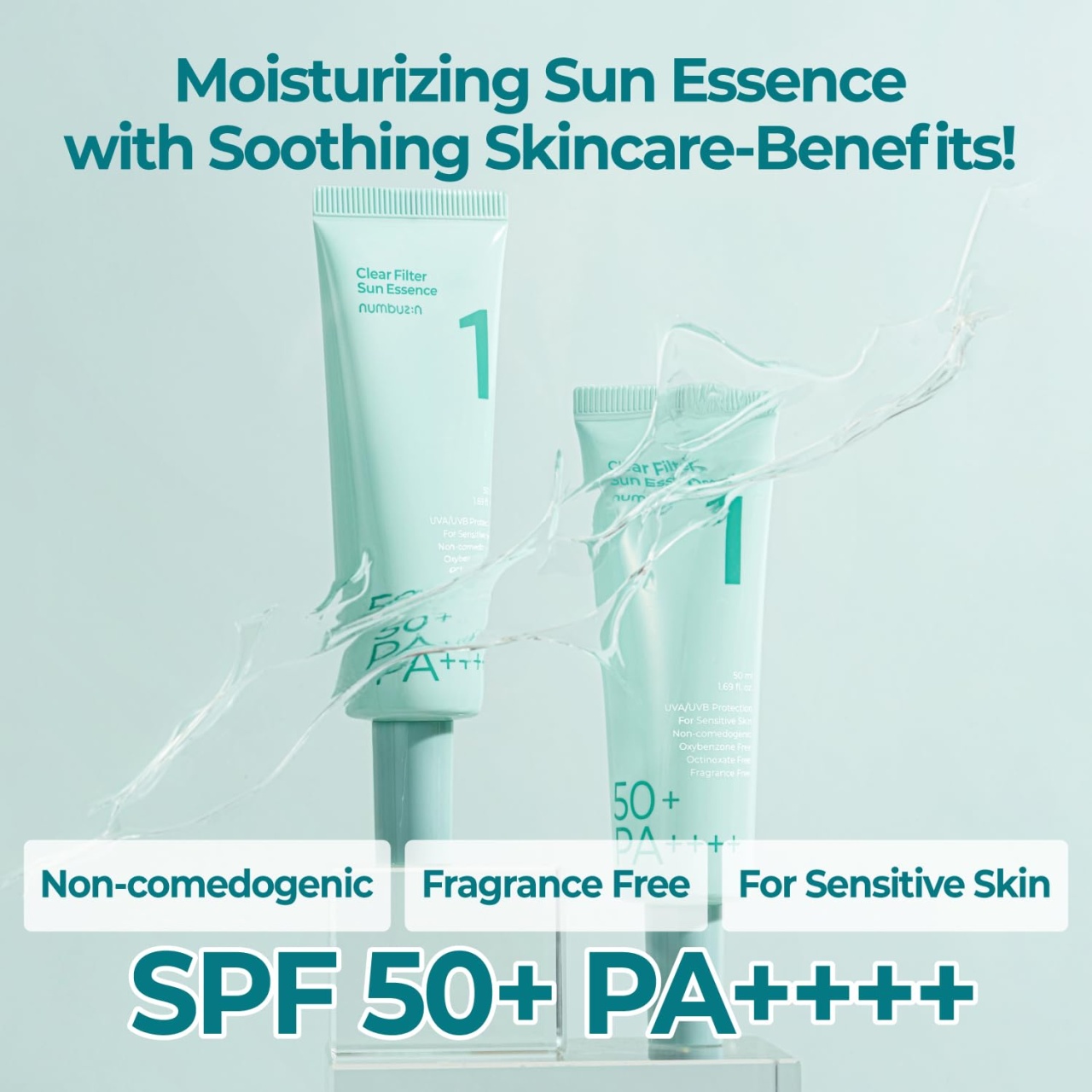 Numbuzin, Clear Filter Sun Essence, crema cu protecție solară, 50 ml - 2 | YEO