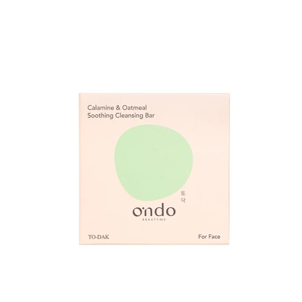 Ondo Beauty 36.5, Calamine & Oatmeal Soothing Cleansing Bar, săpun calmant cu calamină și fulgi de ovăz, 70 g - 1 | YEO