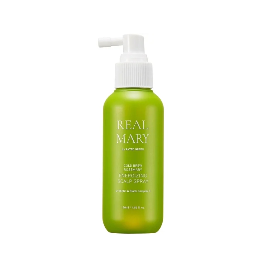Rated Green, Real Mary Energizing Scalp Spray, spray energizant pentru scalp, 120 ml
