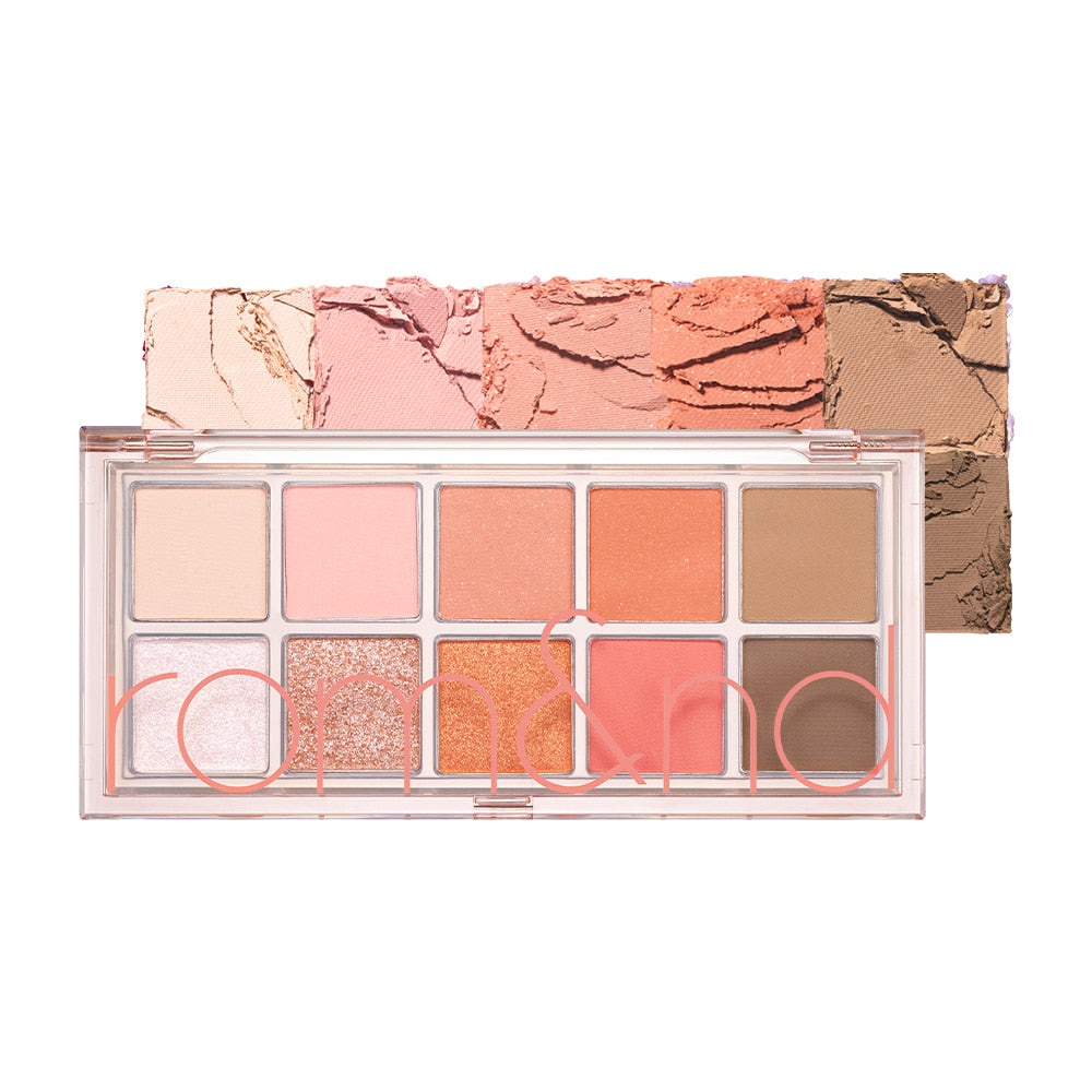 Rom&nd, Better Than Palette - Eye Shadow Palette - 08 Peach Dahlia Garden , fard de pleoape , 8.1 g
