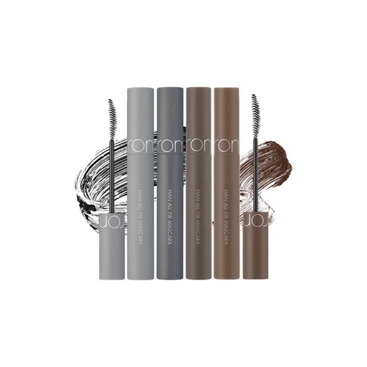 Rom&amp;nd, Han All Fix Mascara - Mascara - 02 Ash, mascara rezistentă la apă, 7 g