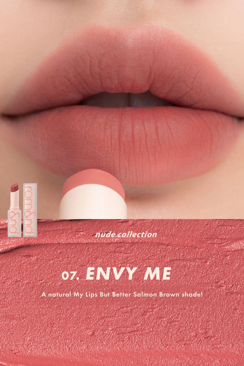 Rom&nd, Zero Matte Lipstick - 07 Envy Me , ruj de buze mat , 3 g - 1 | YEO
