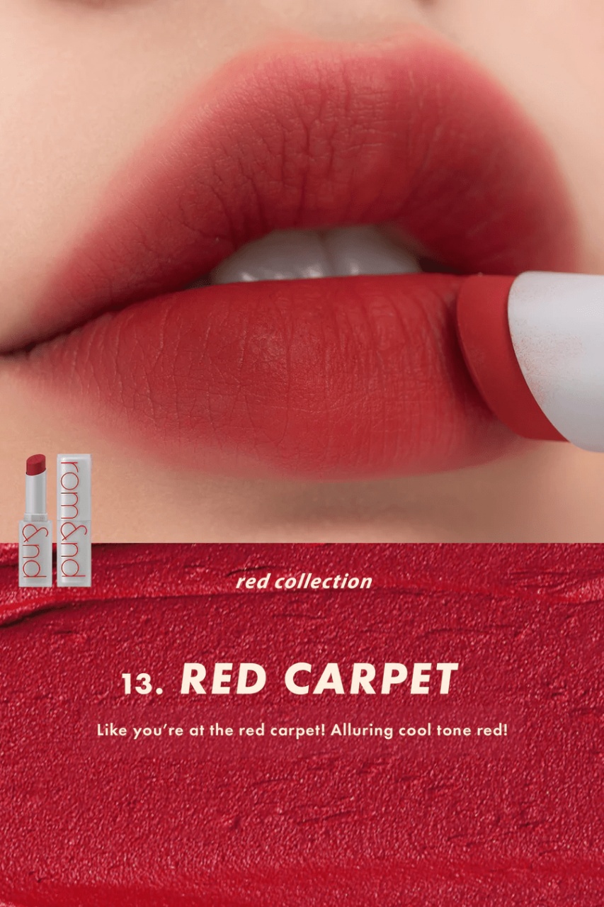 Rom&nd, Zero Matte Lipstick - 13 Red Carpet , ruj de buze mat , 3 g - 1 | YEO