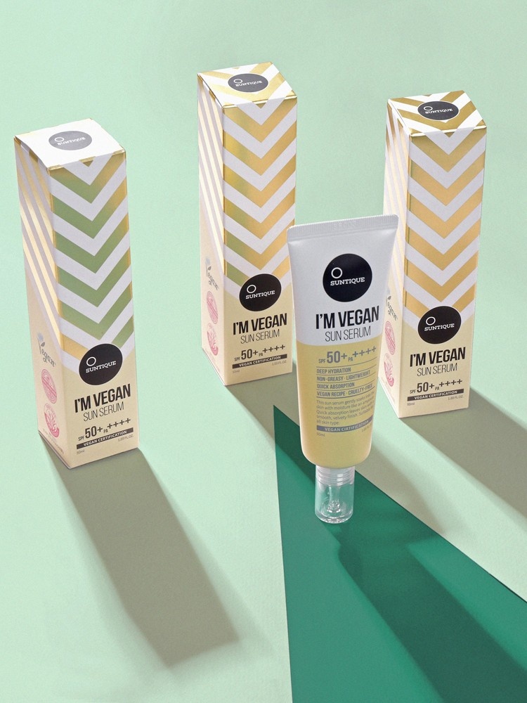 Suntique, I\'M Vegan Sun Serum, cremă ușoară cu protecție solară cu SPF50+ PA++++, 50 ml - 3 | YEO