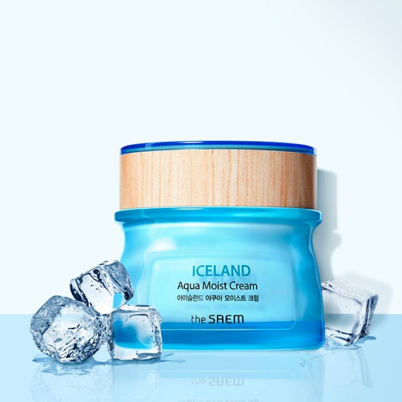 THE SAEM, Iceland Aqua Moist Cream, cremă hidratantă iceland , 60 ml - 1 | YEO