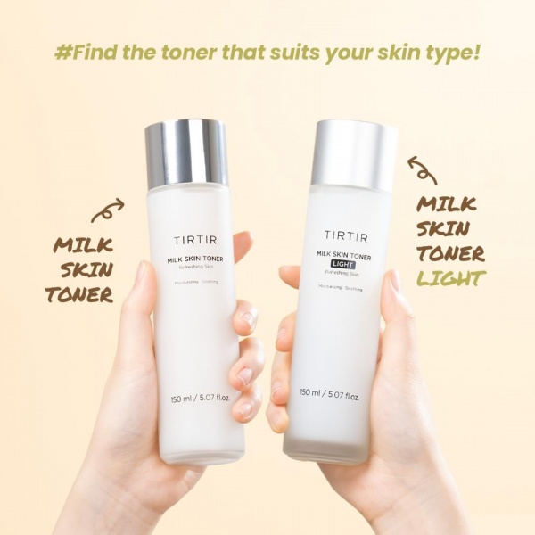 TIRTIR, Milk Skin Toner Light, toner AHA+BHA, 150 ml - 3 | YEO