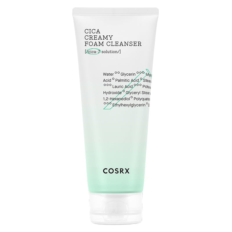COSRX, Pure Fit Cica Creamy Foam Cleanser, spumă cremoasă de curățare , 150 ml