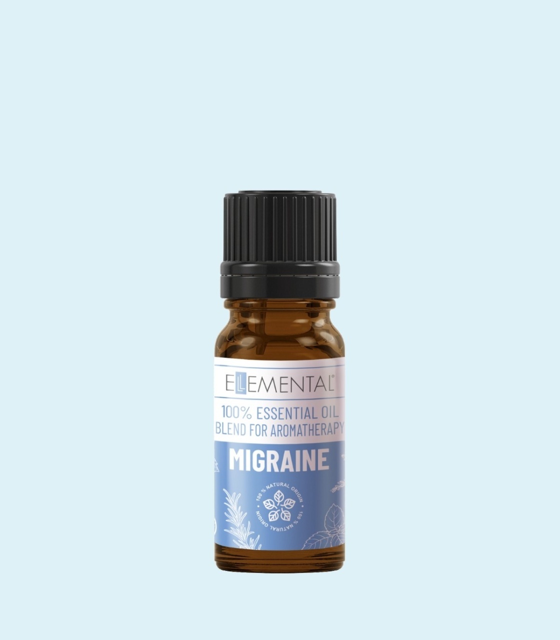 Ellemental, Blend MIGRAINE Amestec de uleiuri esențiale, 10 ml